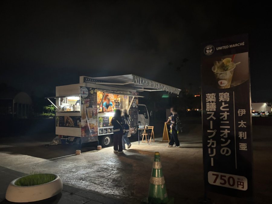 試合後、営業中のキッチンカーを発見