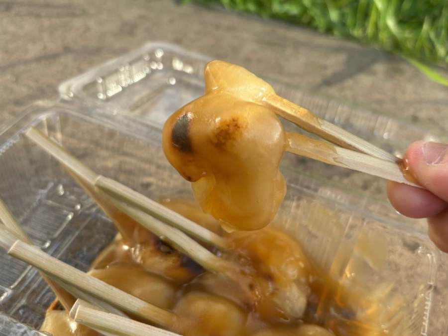 焼きたての餅はもっちもちで、とろけそうなくらい柔らか